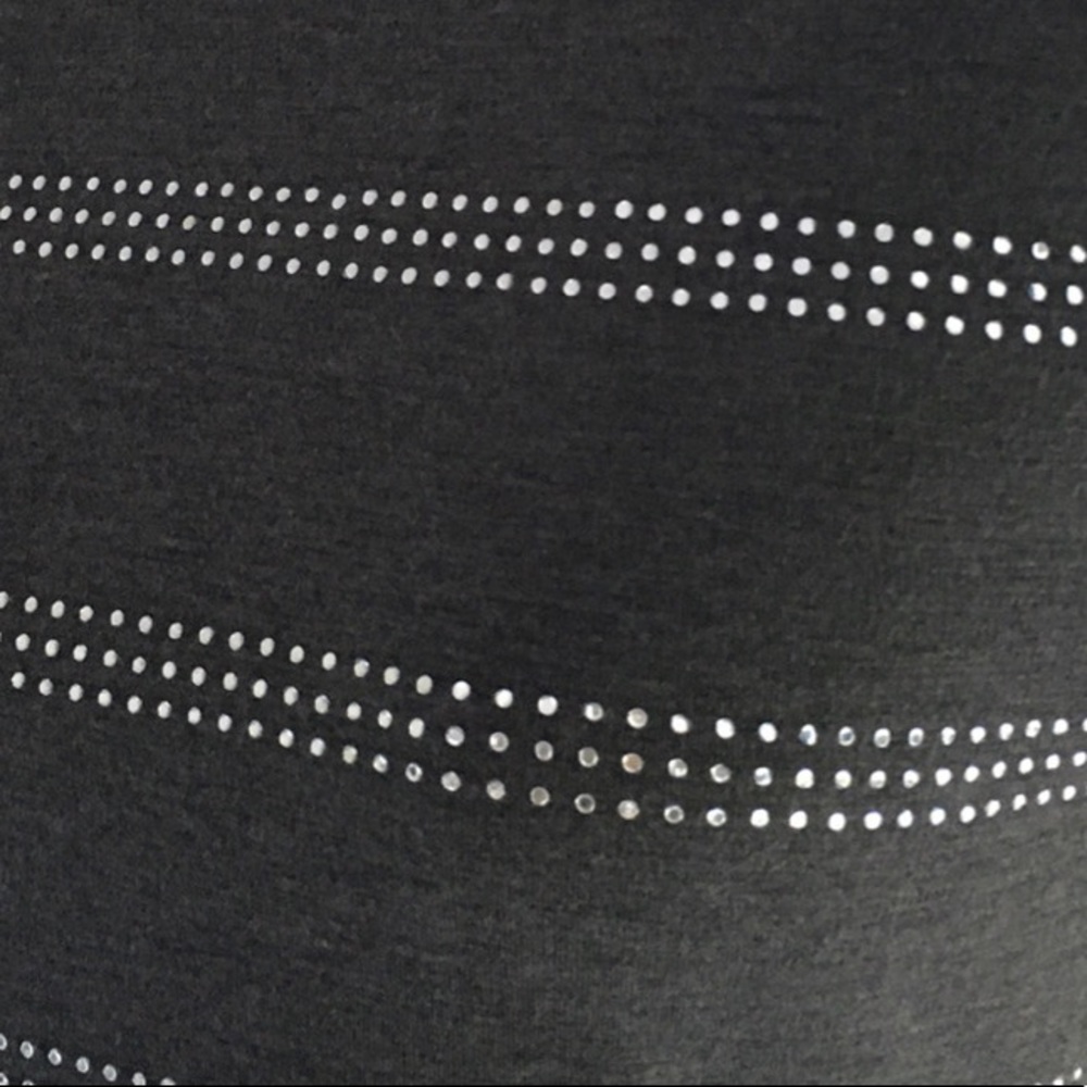 Calvin Klein Charcoal Gray Sleepless Stretch Knit  Dress & Rhinestone Stripes - Picture 7 of 7